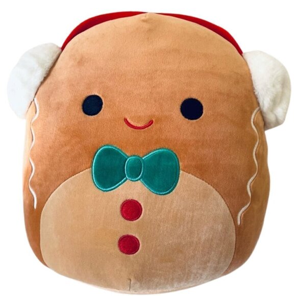 14" Squishmallows - Jordan the Gingerbread with Earmuffs - Picture 2 of 6